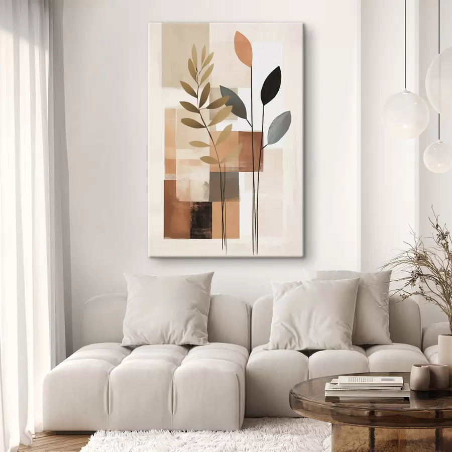  Schilderijen Abstracte botanische compositie s48516