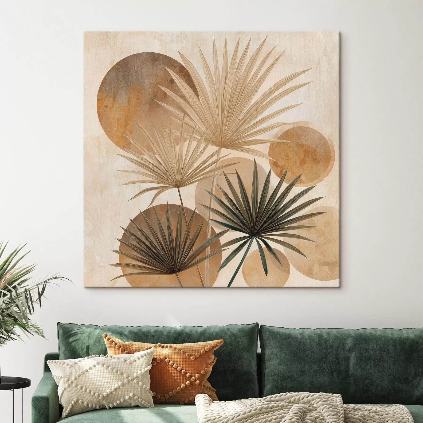 Fotobehang Abstracte palmbladeren s48518