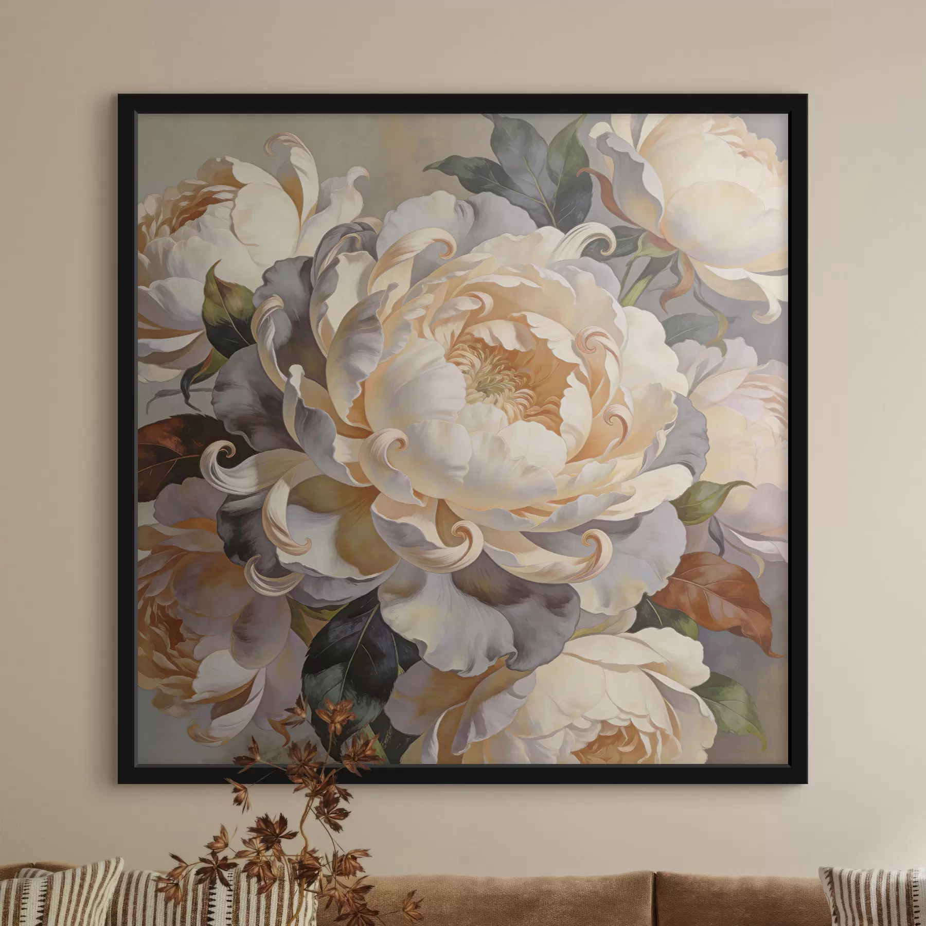 Fotobehang Grote bloemen f48282