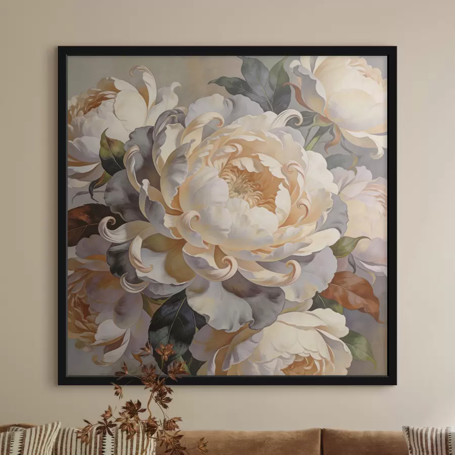Fotobehang Grote bloemen f48282