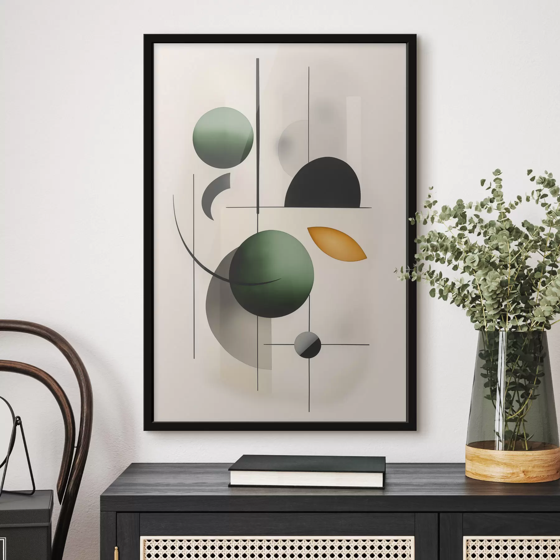 Fotobehang Abstractie met cirkels f48284