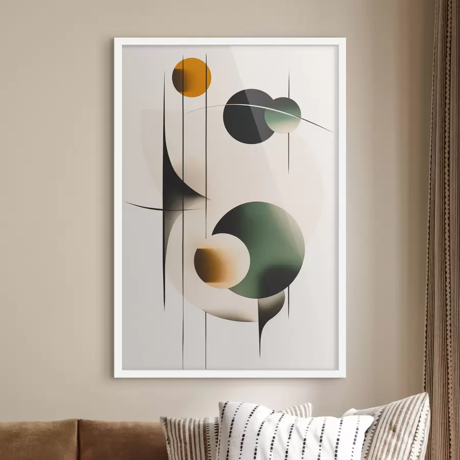 Fotobehang Abstractie met cirkels f48285