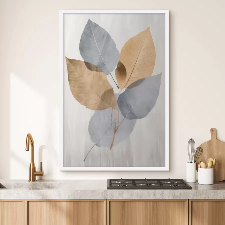 Fotobehang Abstracte botanische bladeren f48511