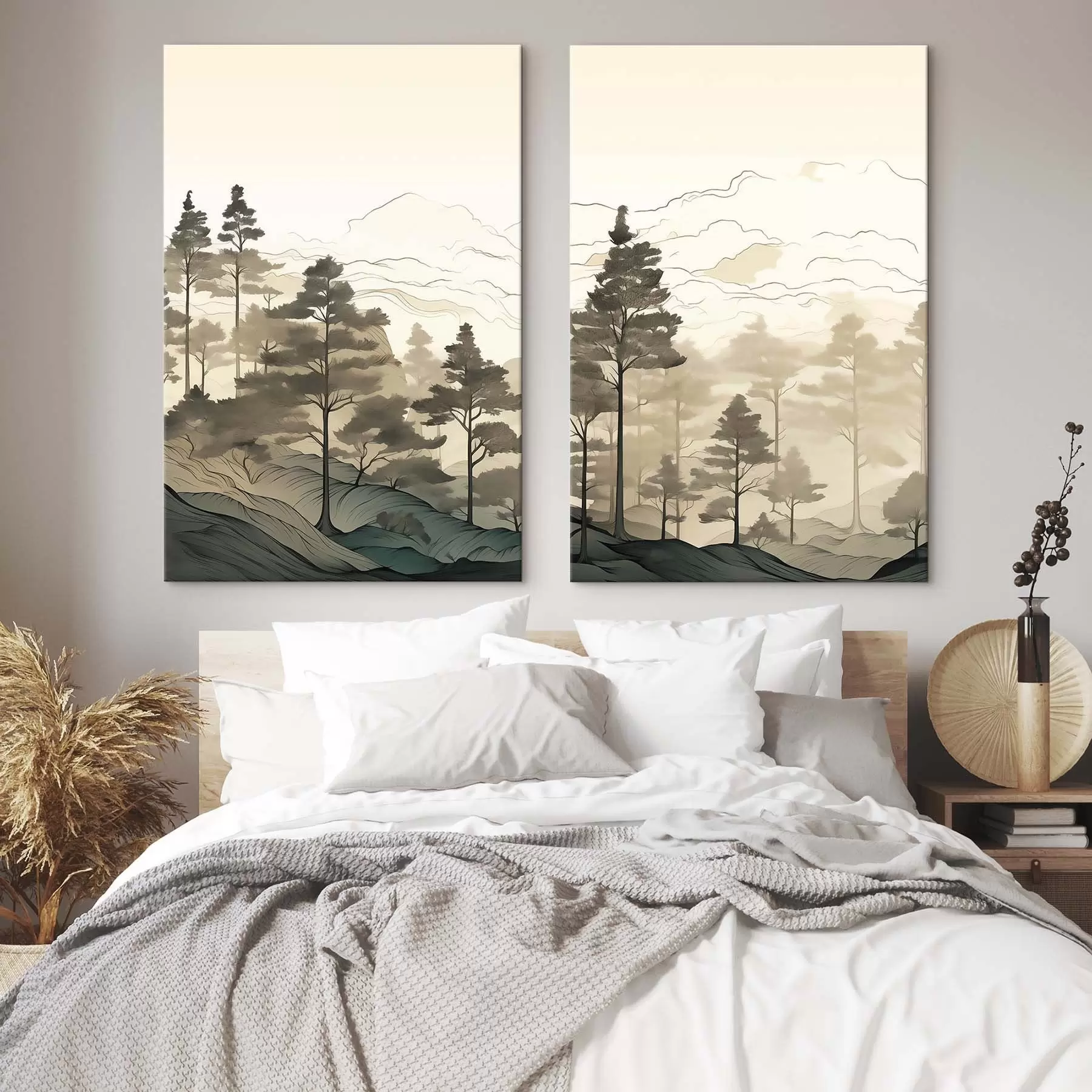  Schilderijen De harmonie tussen natuur en steen m30255