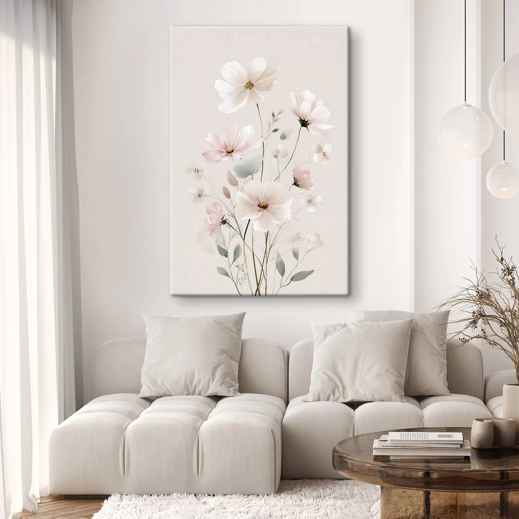  Schilderijen tere wilde bloemen s48533