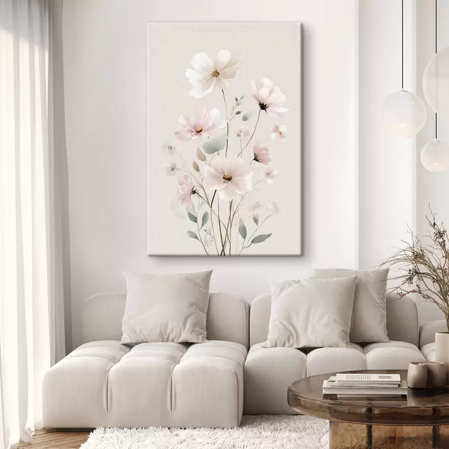  Schilderijen tere wilde bloemen s48533