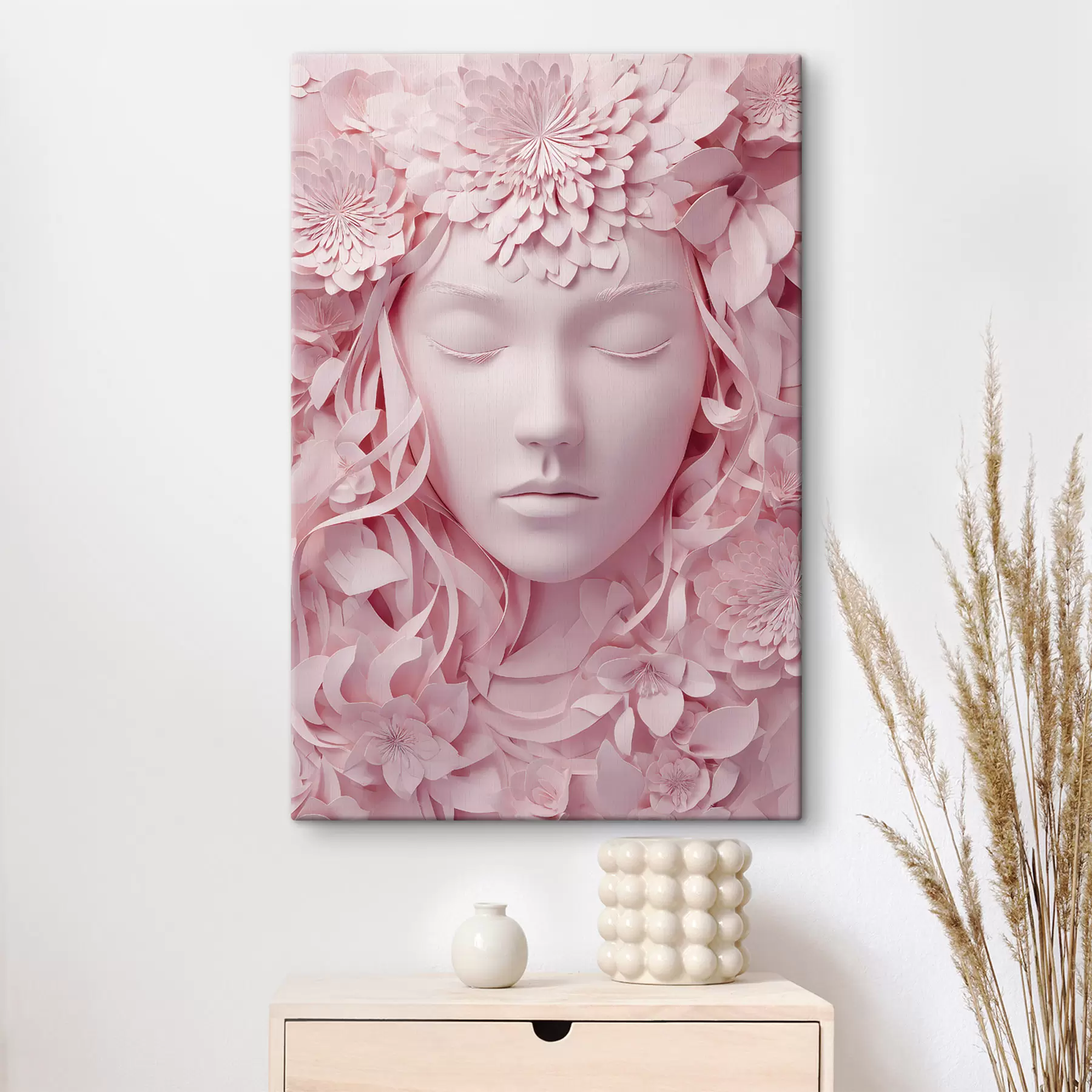  Schilderijen een fantasiefiguur in een illustratie in papierstijl s48549