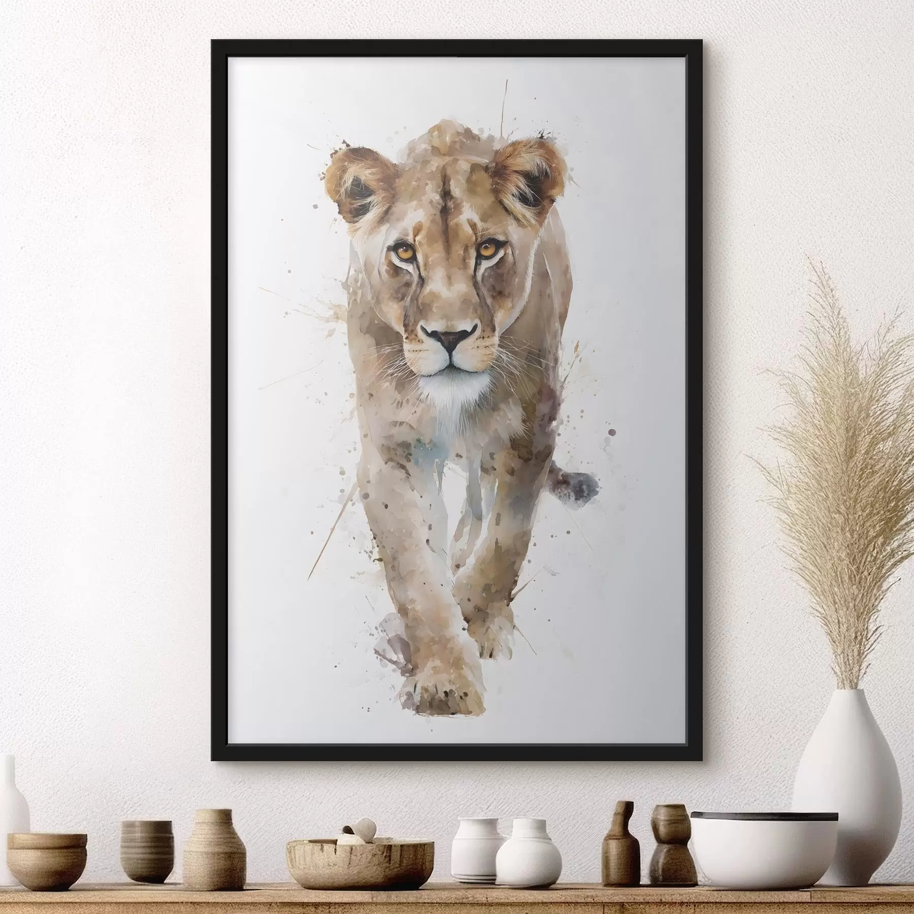  Schilderijen een bloeiende abrikozentak in aquarelstijl f48526