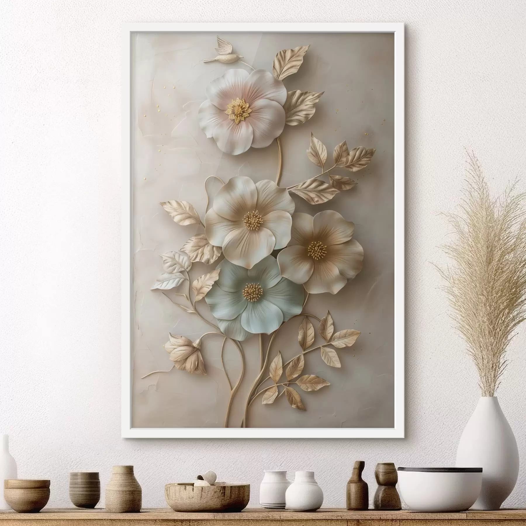 Fotobehang een abstract vrouwengezicht in profiel f48528