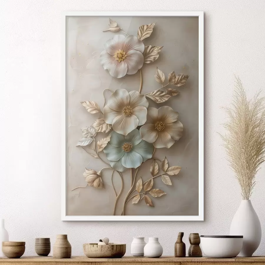 Fotobehang een abstract vrouwengezicht in profiel f48528