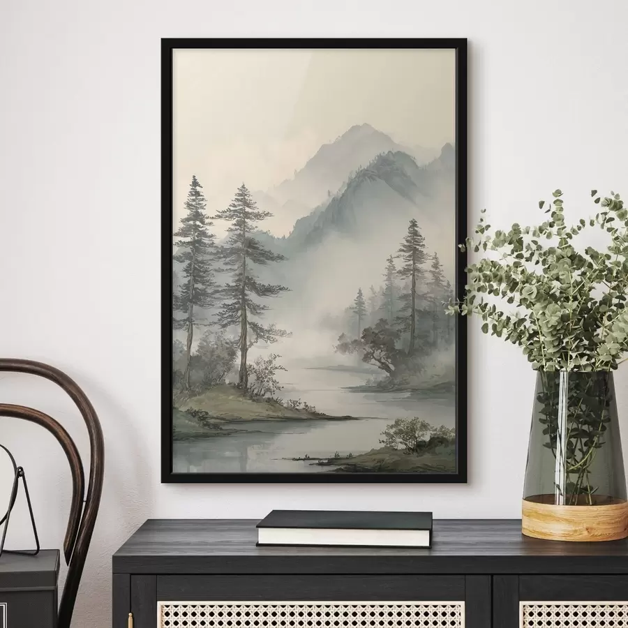 Fotobehang een verfijnd decoratief arrangement van bloemen en bladeren f48532