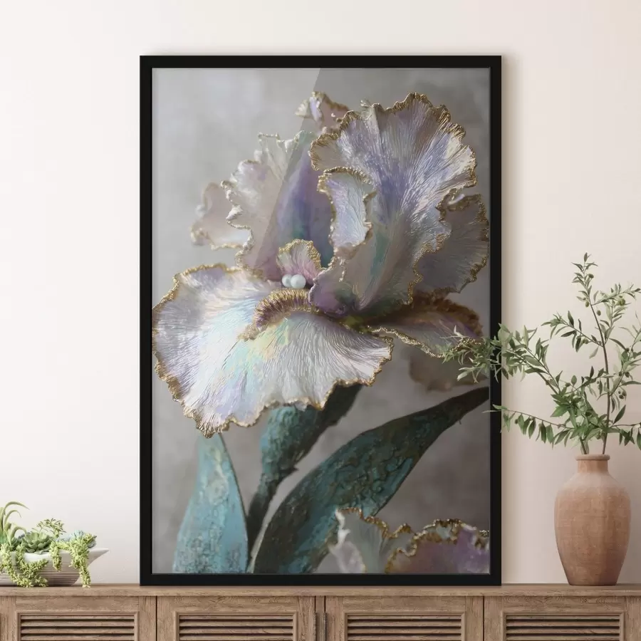 Fotobehang een berglandschap met dennenbomen en een rivier f48546