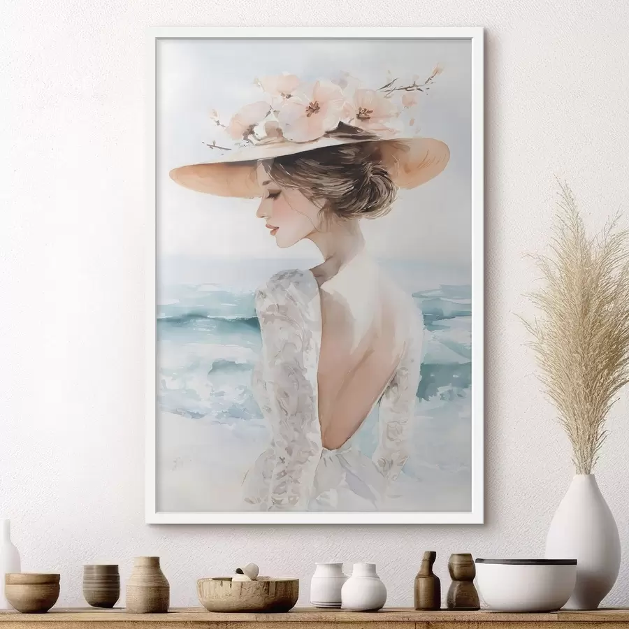 Fotobehang een berglandschap met dennenbomen en een rivier f48547