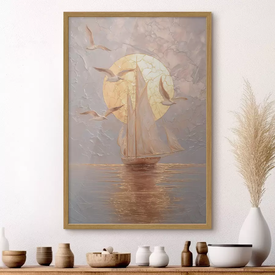Fotobehang het profiel van een vrouw in de stijl van gebrandschilderd glas f48556