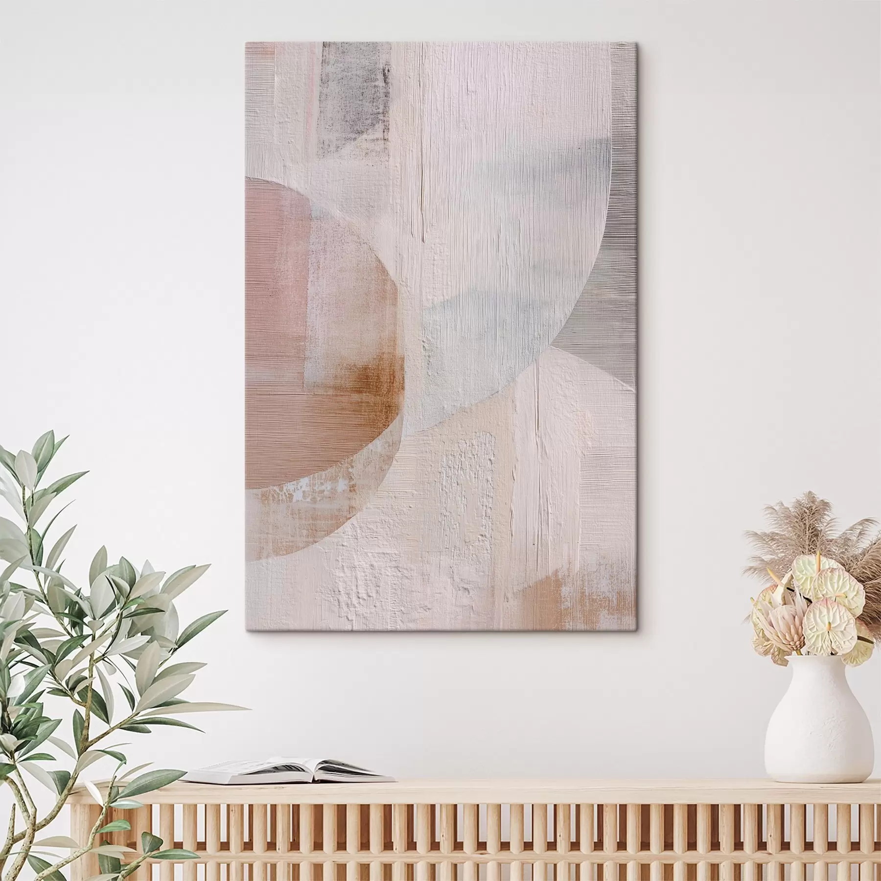  Schilderijen Achtergrond met textuur en gelaagde elementen in een eigentijdse schilderstijl s48190