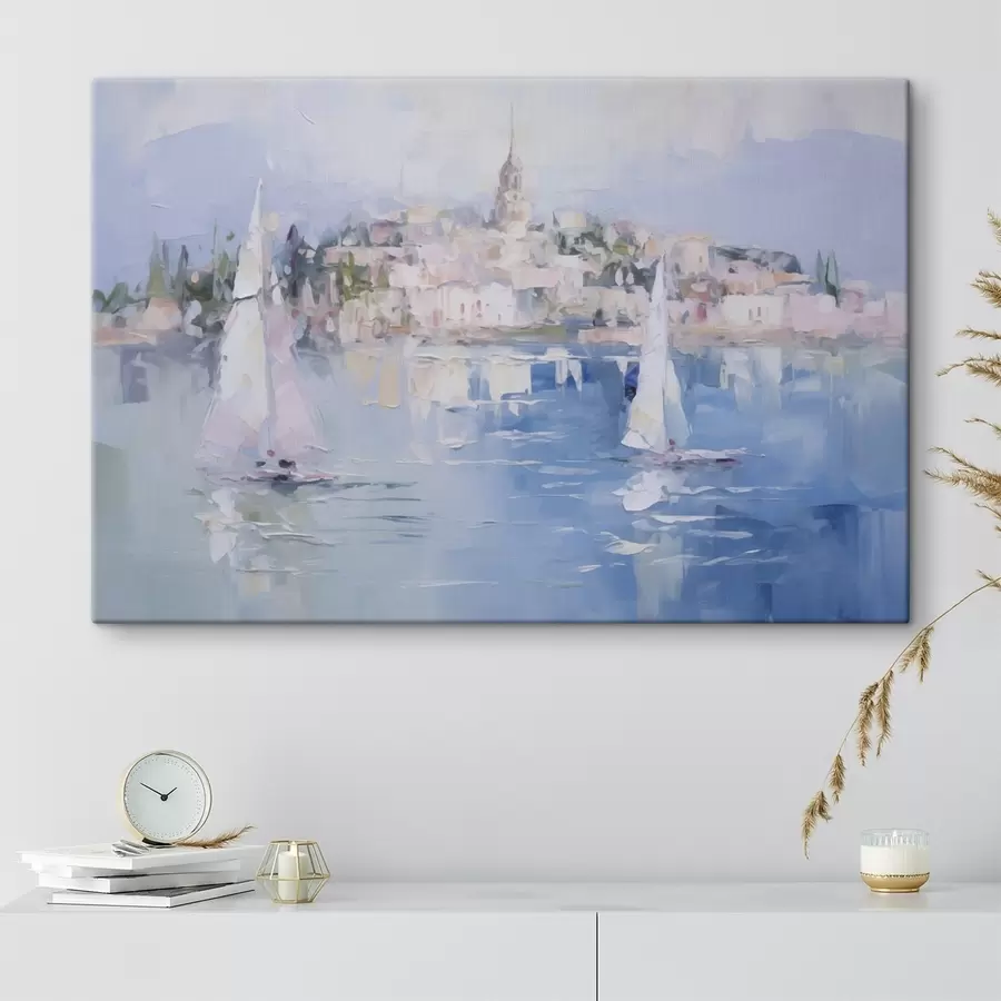  Schilderijen Kustlandschap aan zee s48594