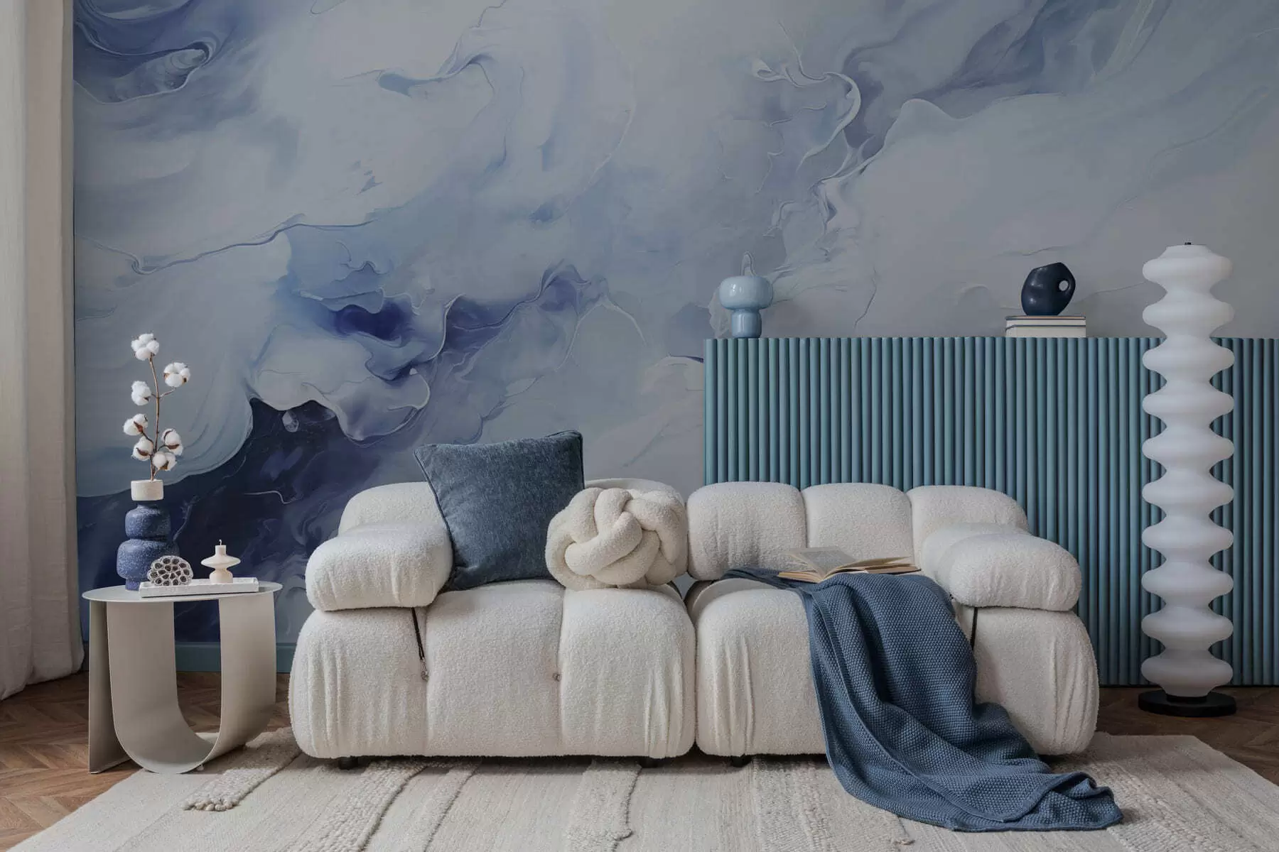 Fotobehang Verfijnde marmeren aders w05441