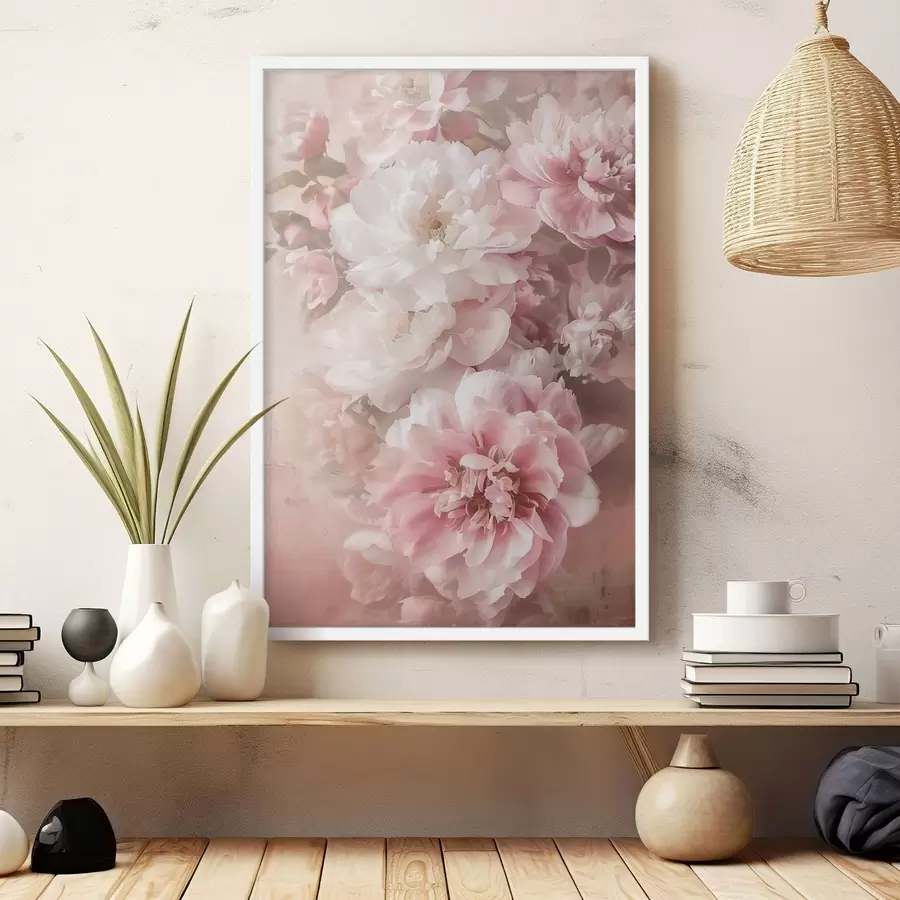 Fotobehang Fijne pioenrozen f48566