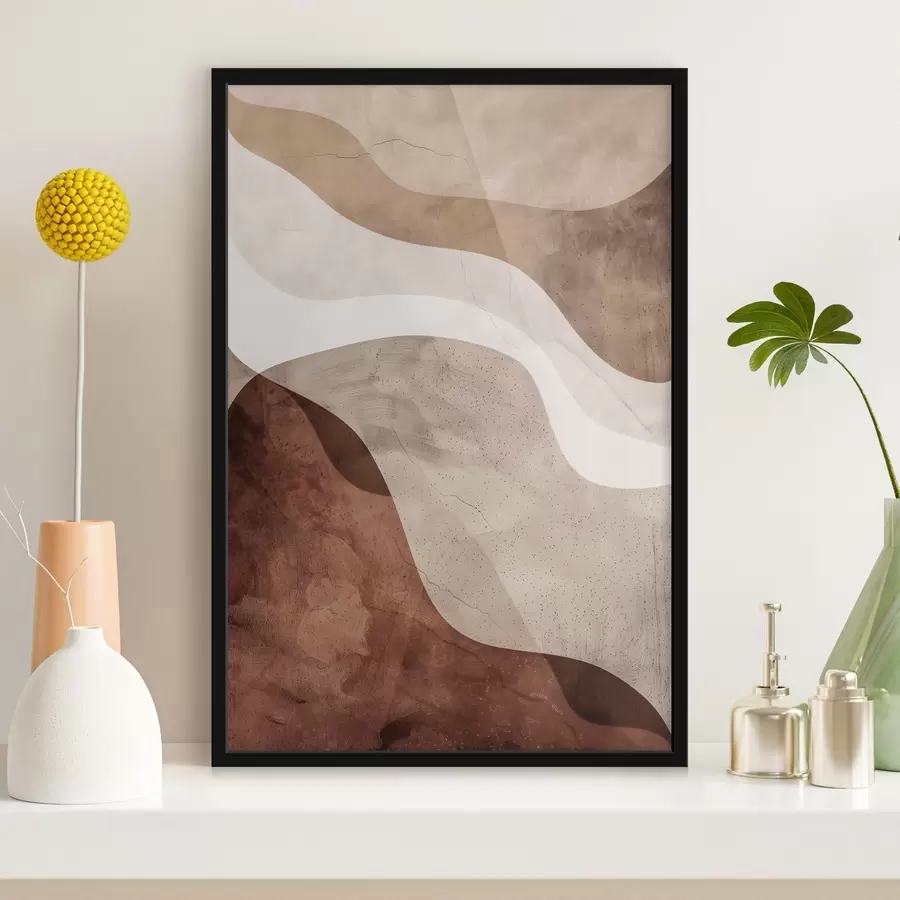 Fotobehang Moderne abstractie, warme tinten f48580