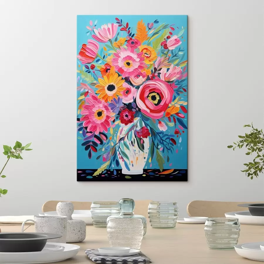  Schilderijen Heldere bloemen s48644