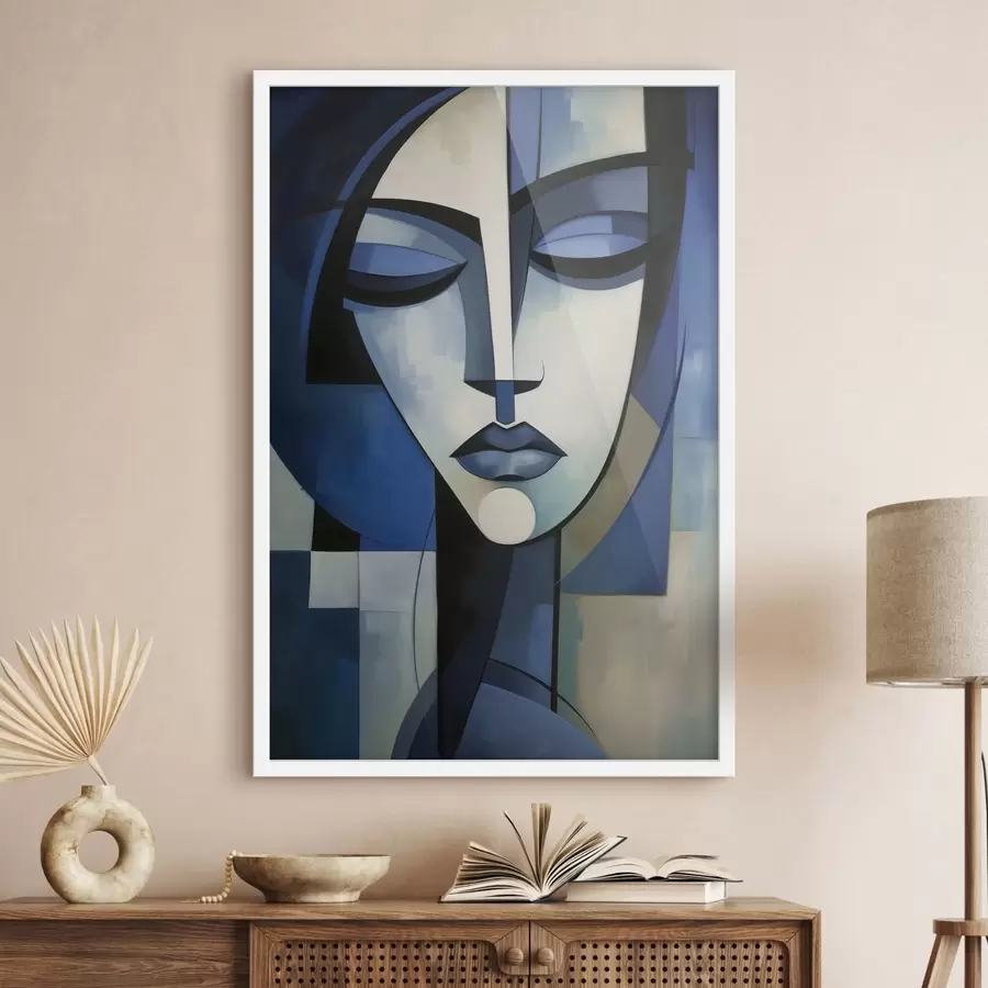 Fotobehang Abstract gezicht f48660