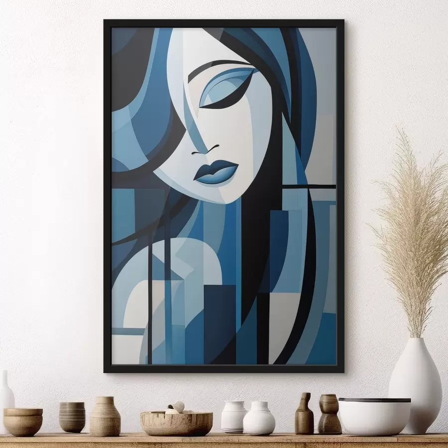 Fotobehang Abstract gezicht f48661