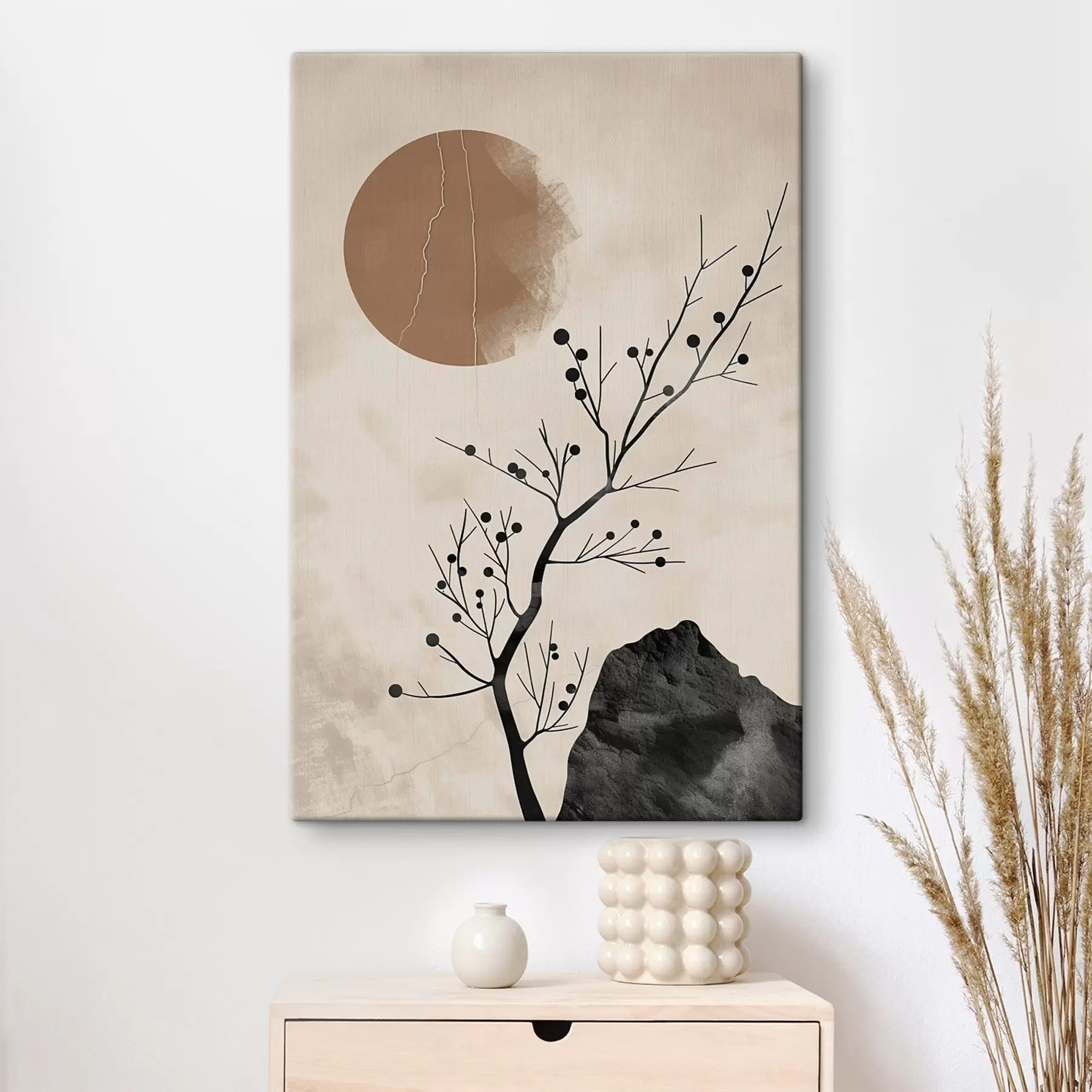  Schilderijen Japanse stijl, rust en evenwicht s48631