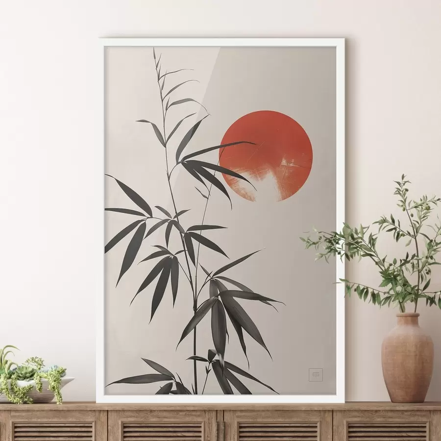 Fotobehang Japans landschap in de zon f48630