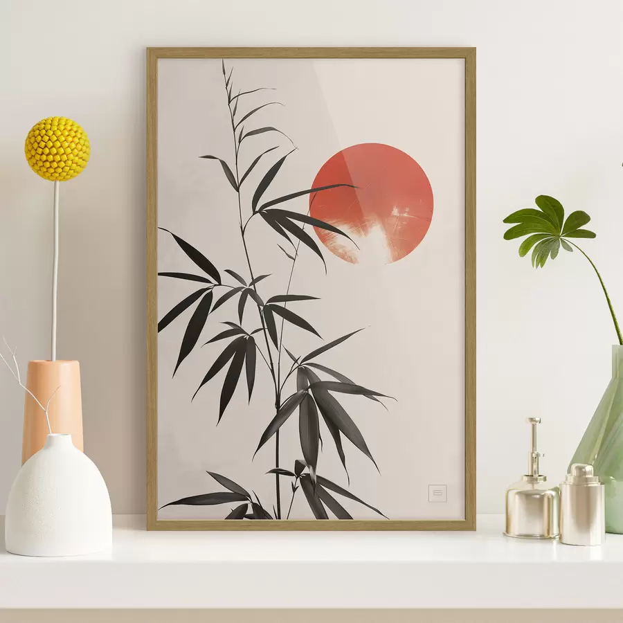 Fotobehang Japans landschap in de zon f48630