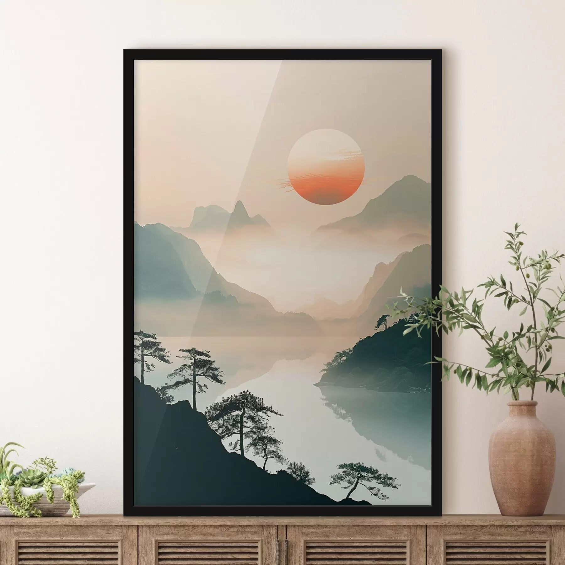 Fotobehang Bambootakken, oosterse stijl f48632