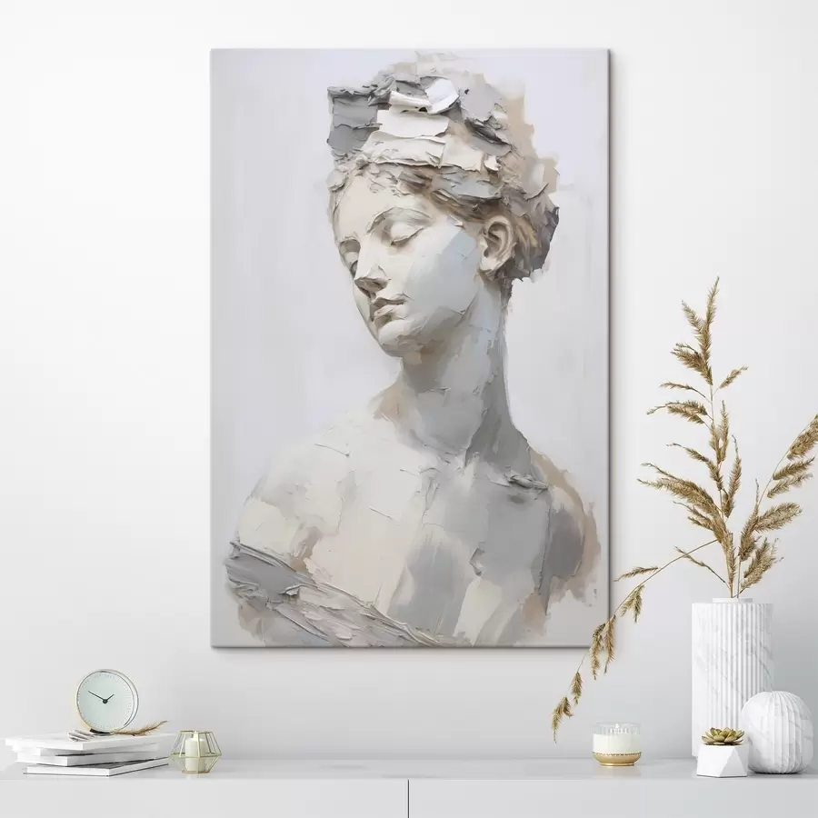  Schilderijen Antieke buste van een vrouw, naar een schilderij s48670