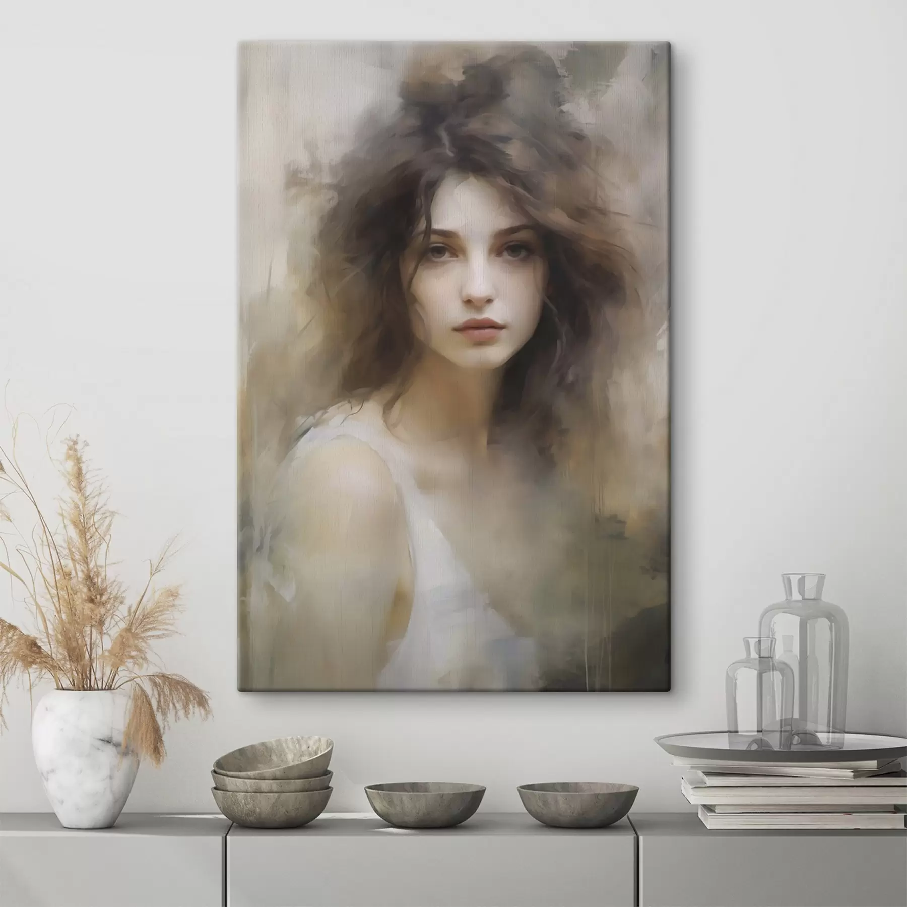  Schilderijen Schilderij met meisje als model s48683