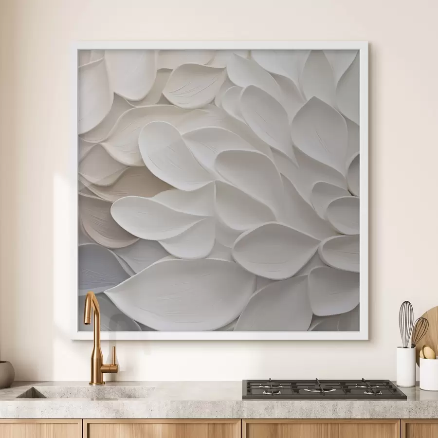 Fotobehang Abstracte bloemblaadjes, geïnspireerd op de schilderkunst f48676