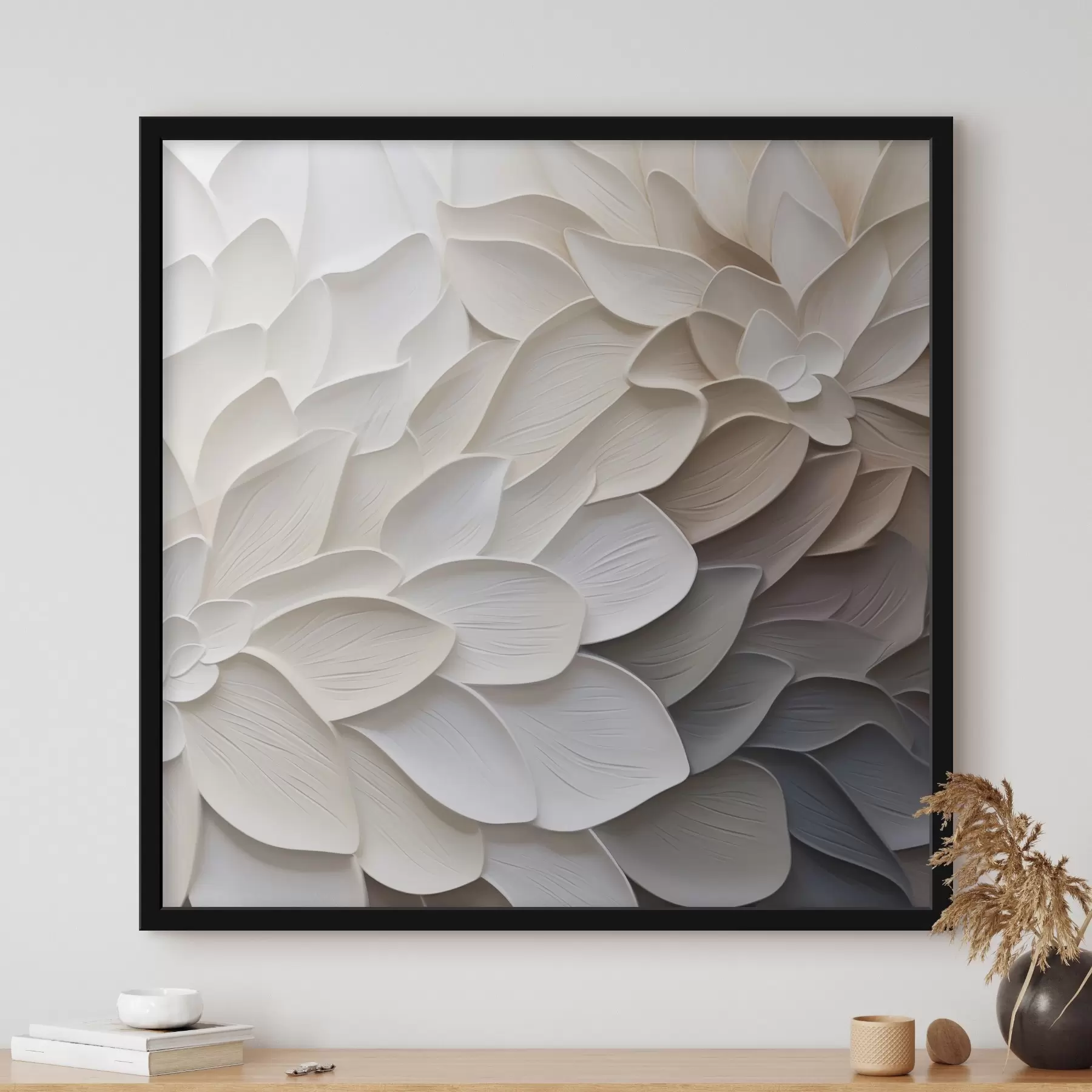 Fotobehang Abstracte bloemblaadjes, geïnspireerd op de schilderkunst f48677