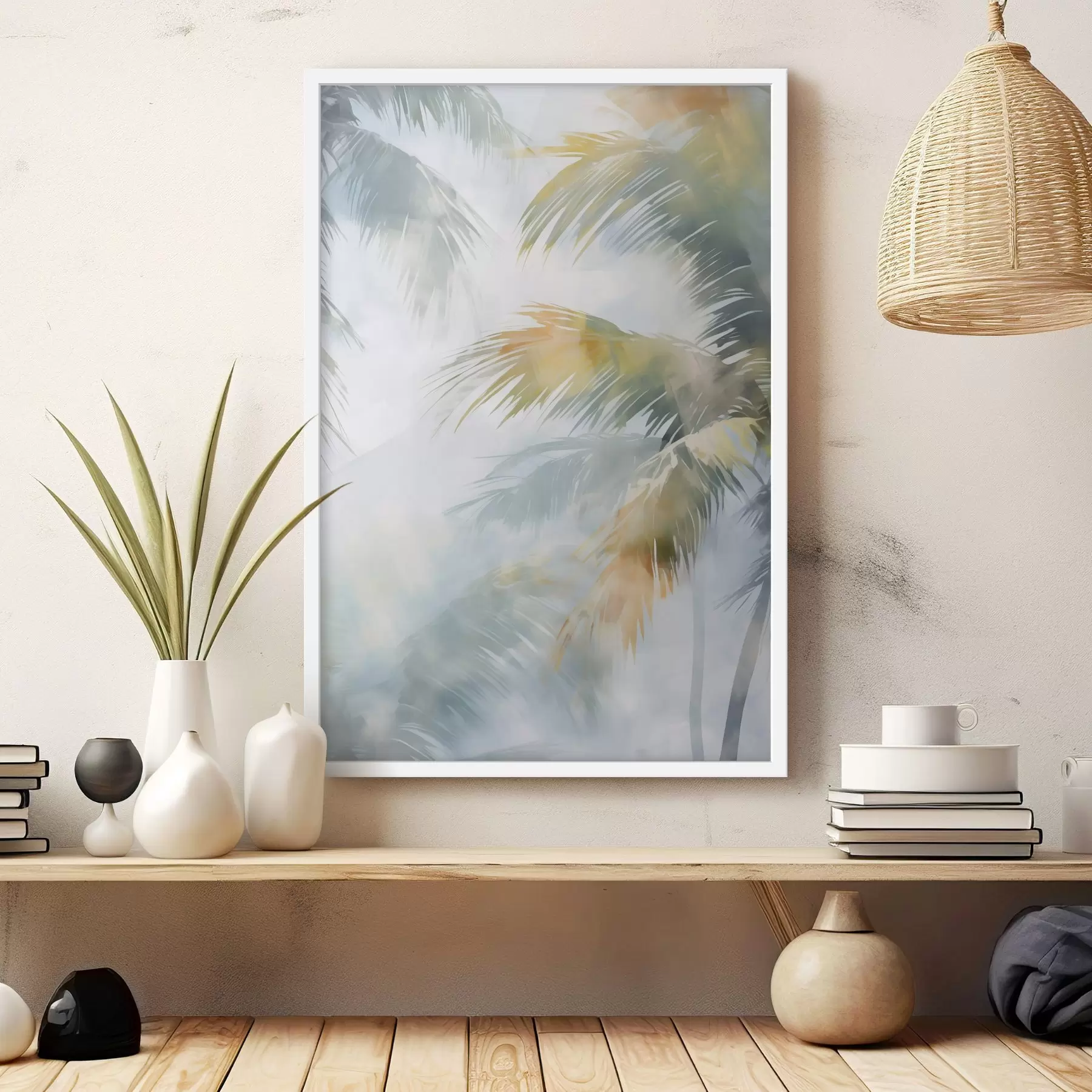 Fotobehang Abstracte vegetatie-imitatie in de schilderkunst f48686