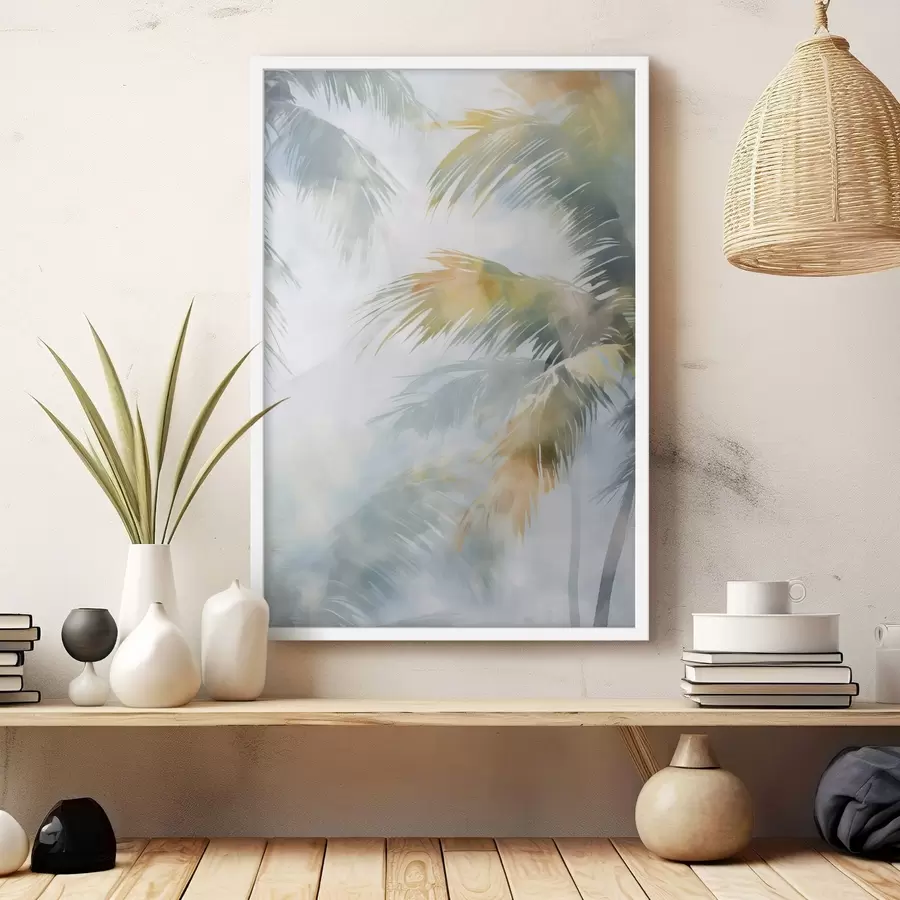 Fotobehang Abstracte vegetatie-imitatie in de schilderkunst f48686