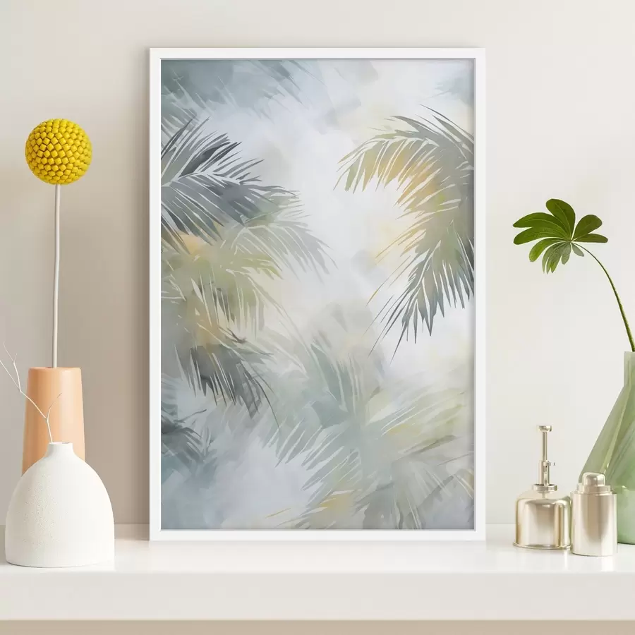 Fotobehang Abstracte vegetatie-imitatie in de schilderkunst f48687