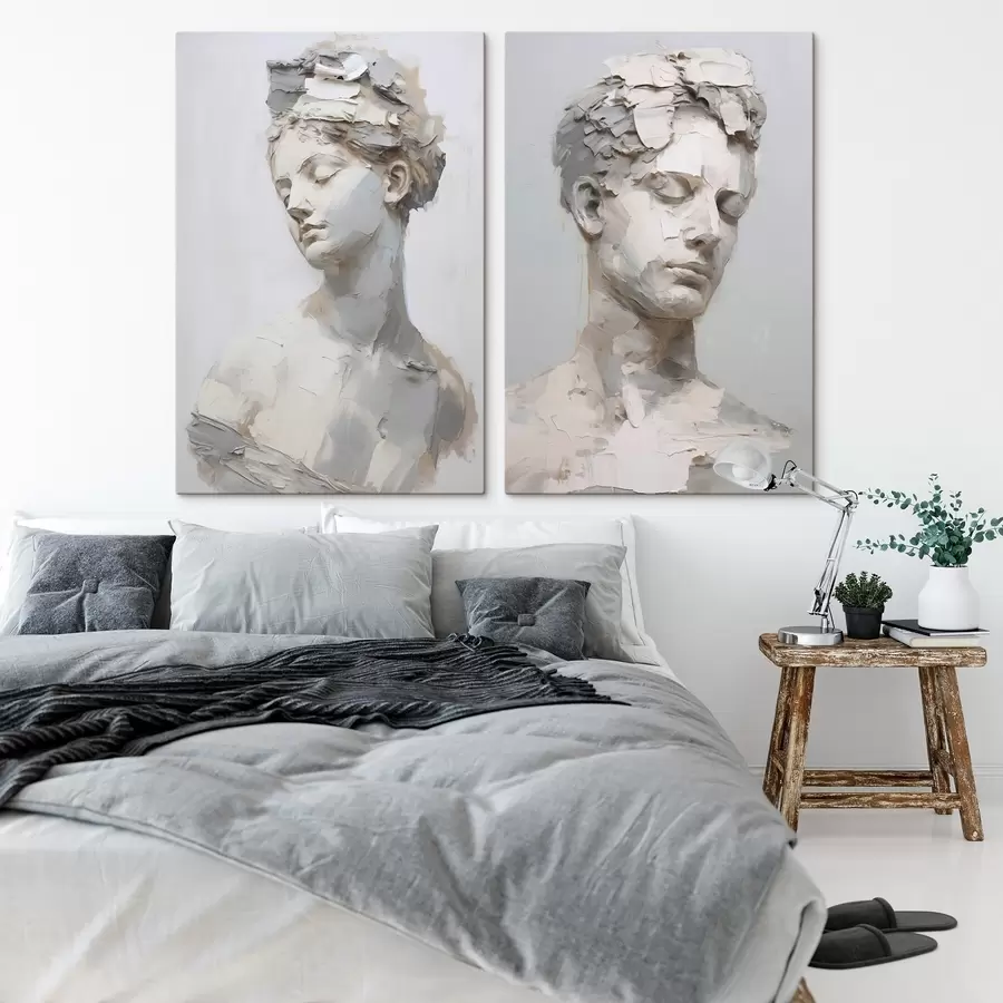  Schilderijen Antieke buste, naar een schilderij m30293