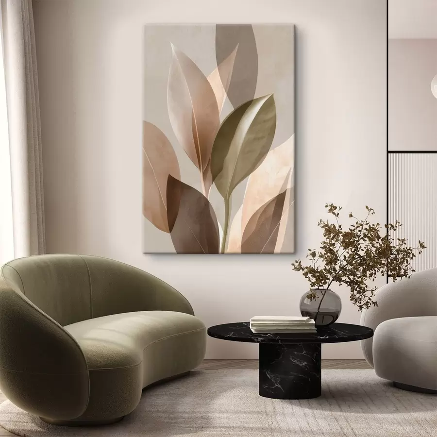  Schilderijen Abstracte bladeren s48610