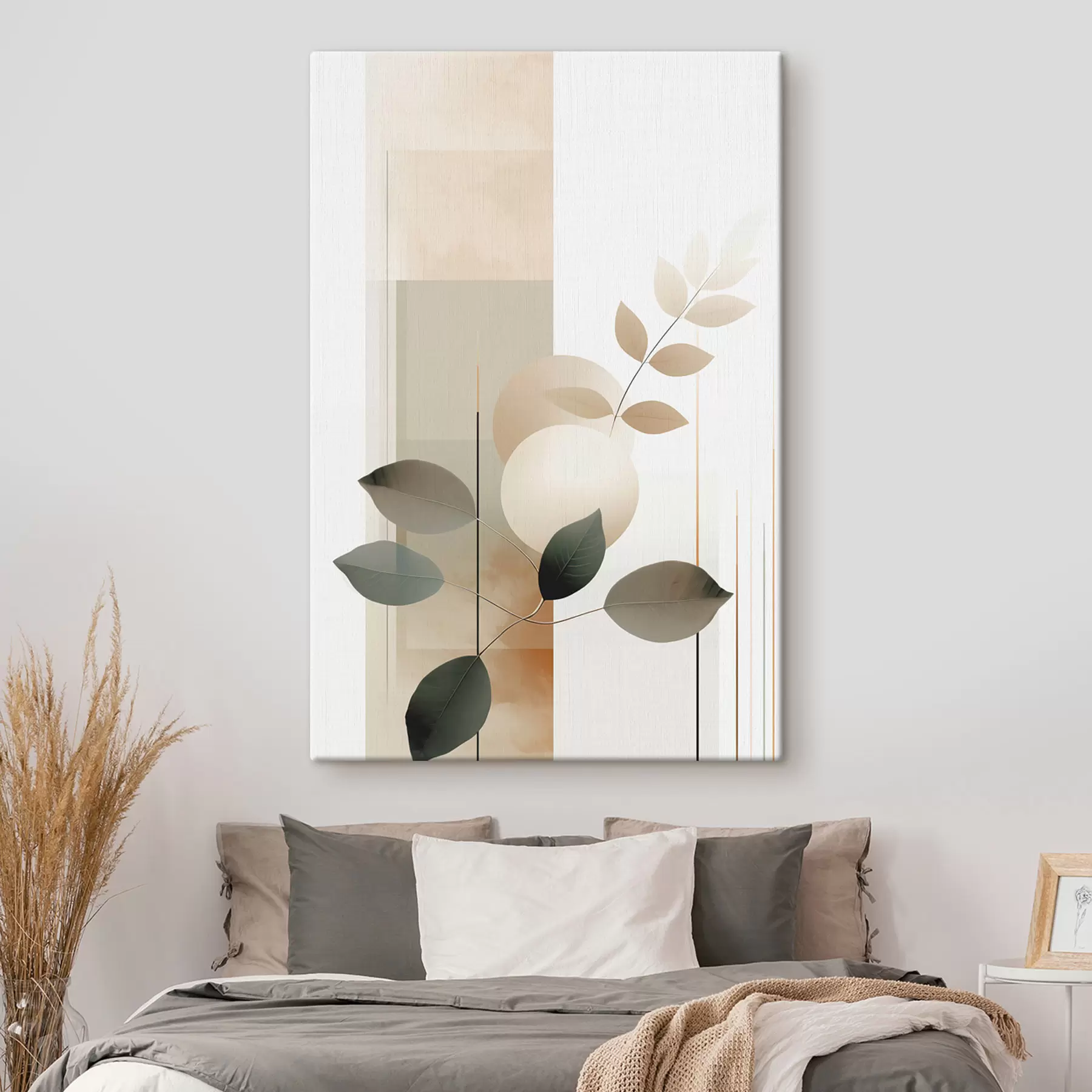  Schilderijen Abstracte botanische bladeren met verschillende vormen s48668