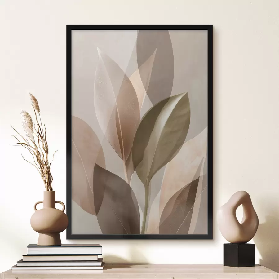 Fotobehang Abstracte bladeren f48610