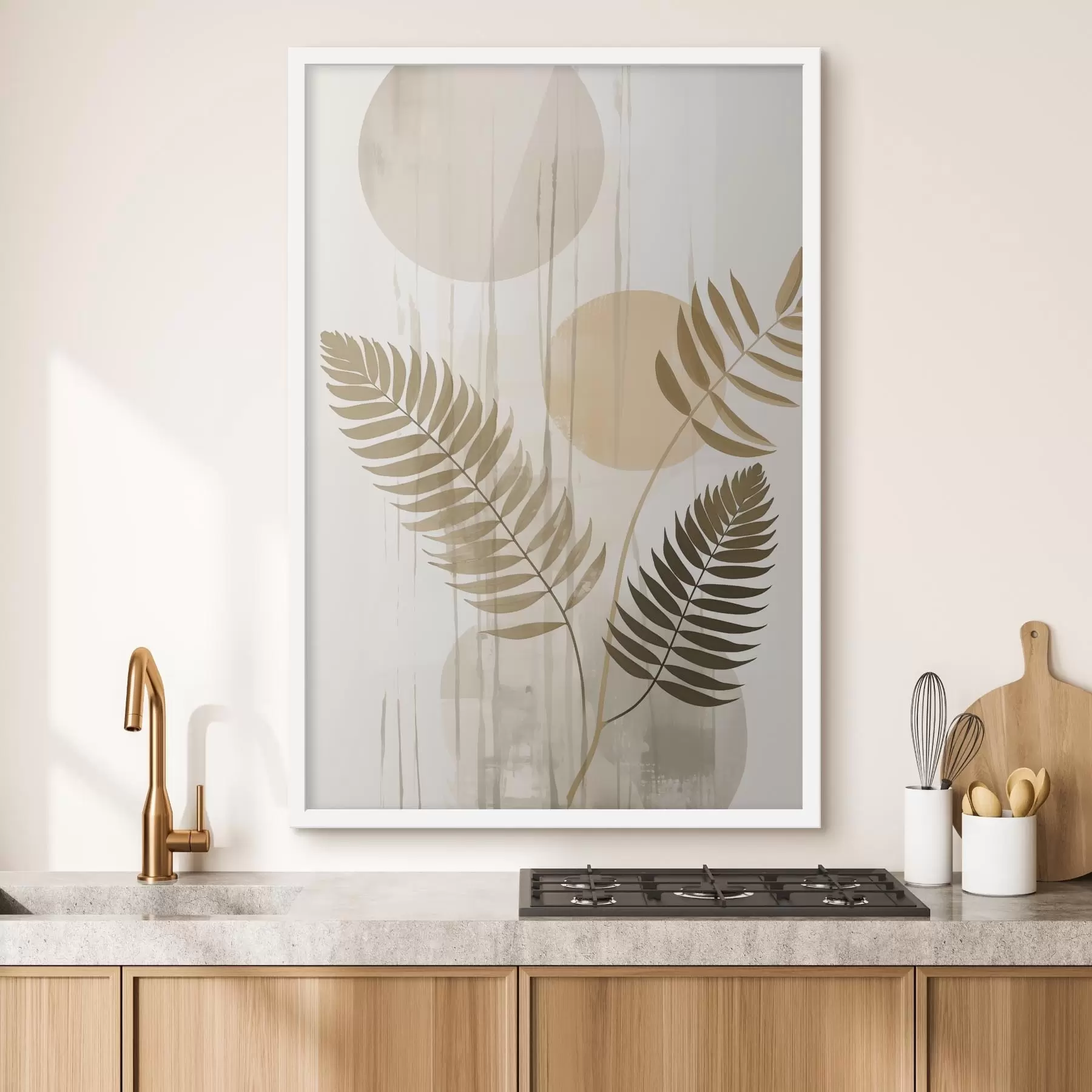 Fotobehang Een abstractie met vertakkingen van bladeren f48662