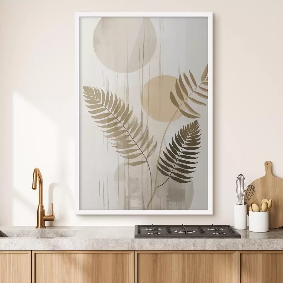 Fotobehang Een abstractie met vertakkingen van bladeren f48662