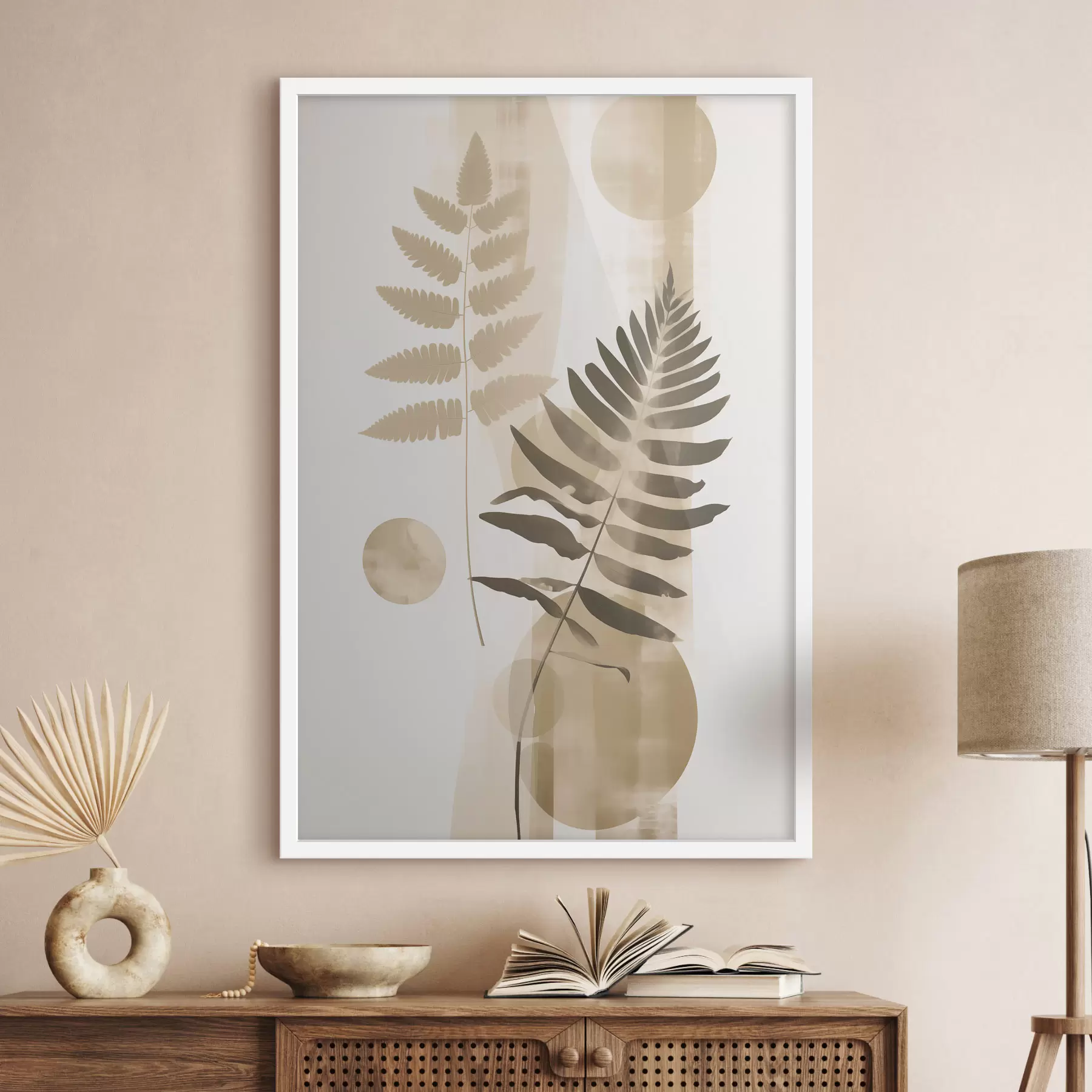 Fotobehang Een abstractie met vertakkingen van bladeren f48663