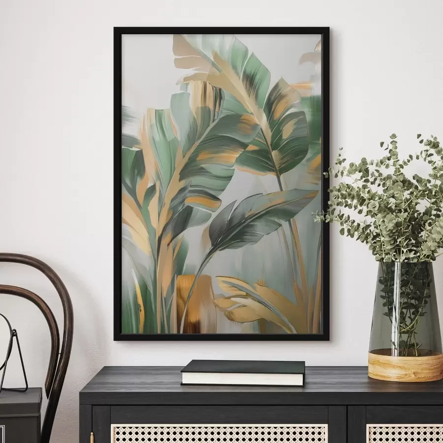 Fotobehang Abstracte tropische bladeren f48664