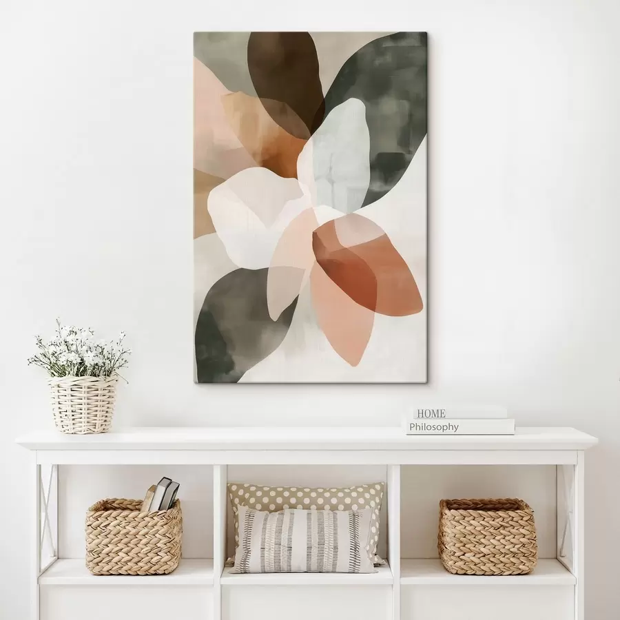  Schilderijen Abstracte bloemen s48714