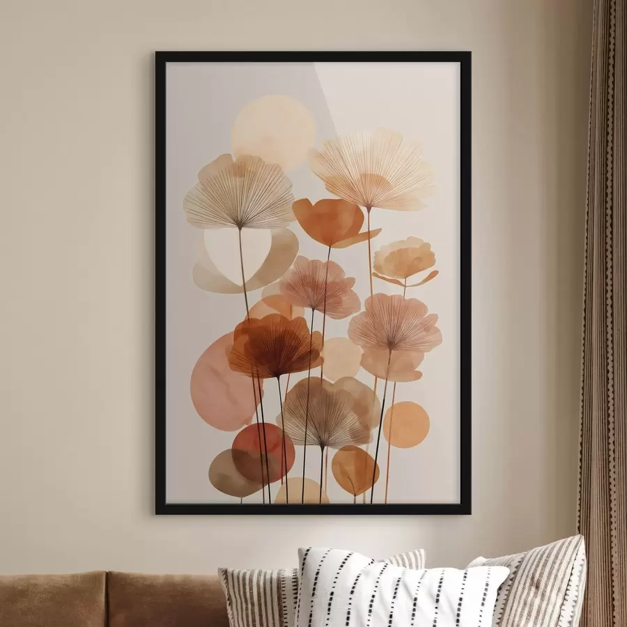 Fotobehang Boho bloemen f48706