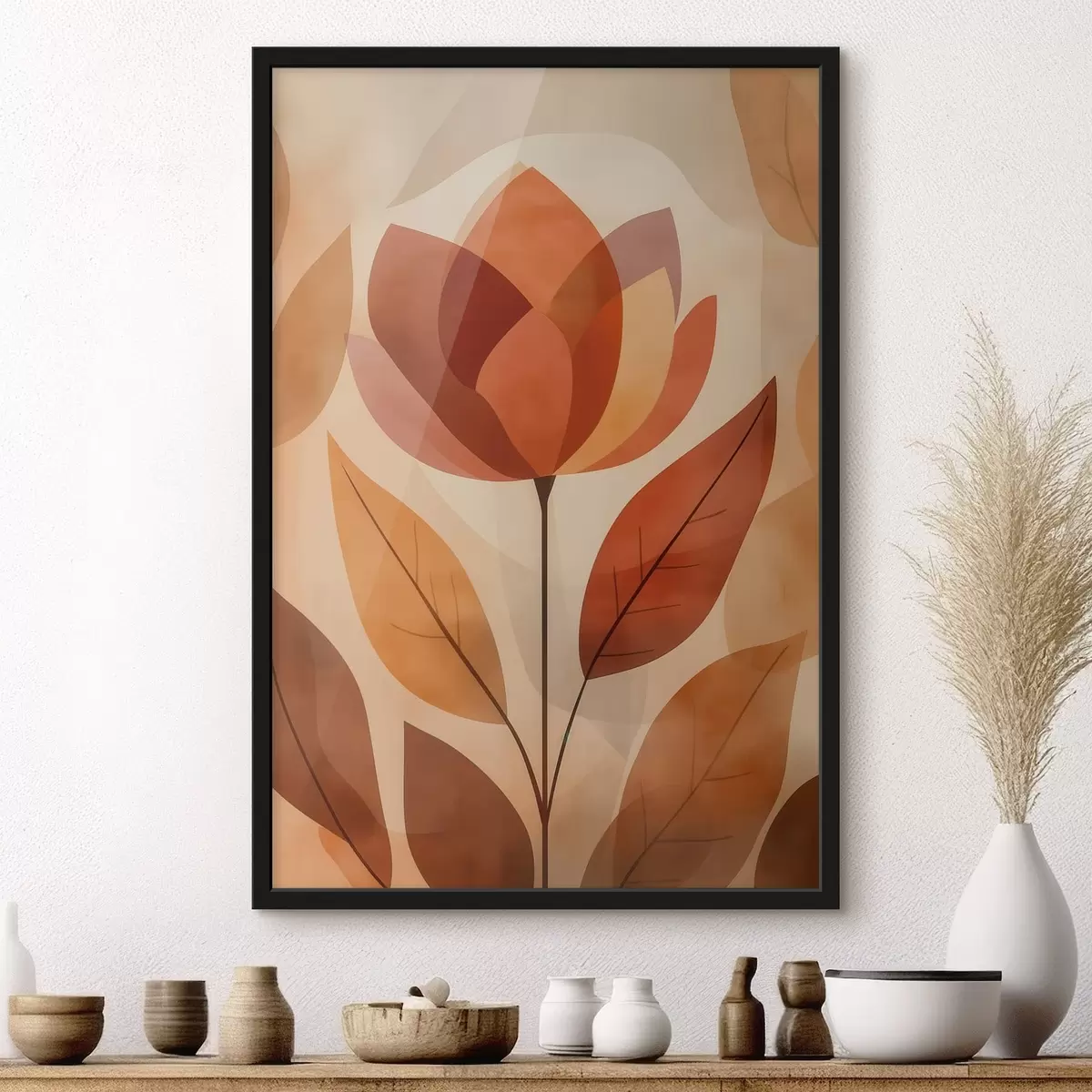 Poster Boho bloemen f48712