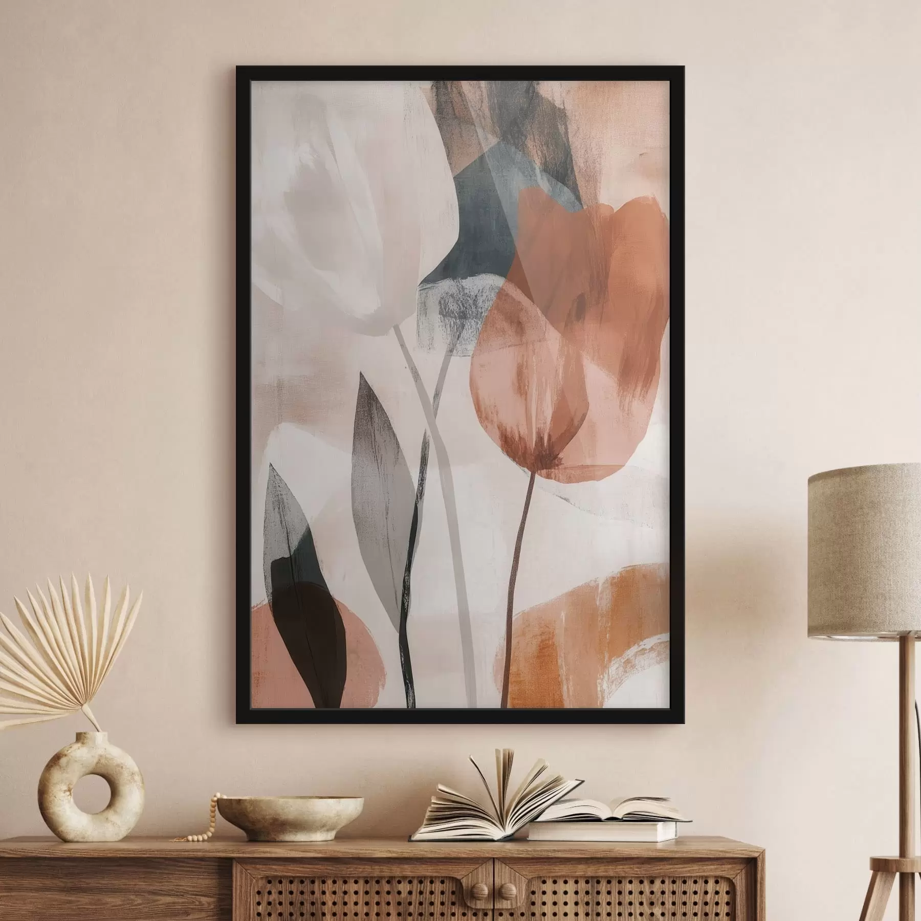 Fotobehang Abstracte bloemen f48715