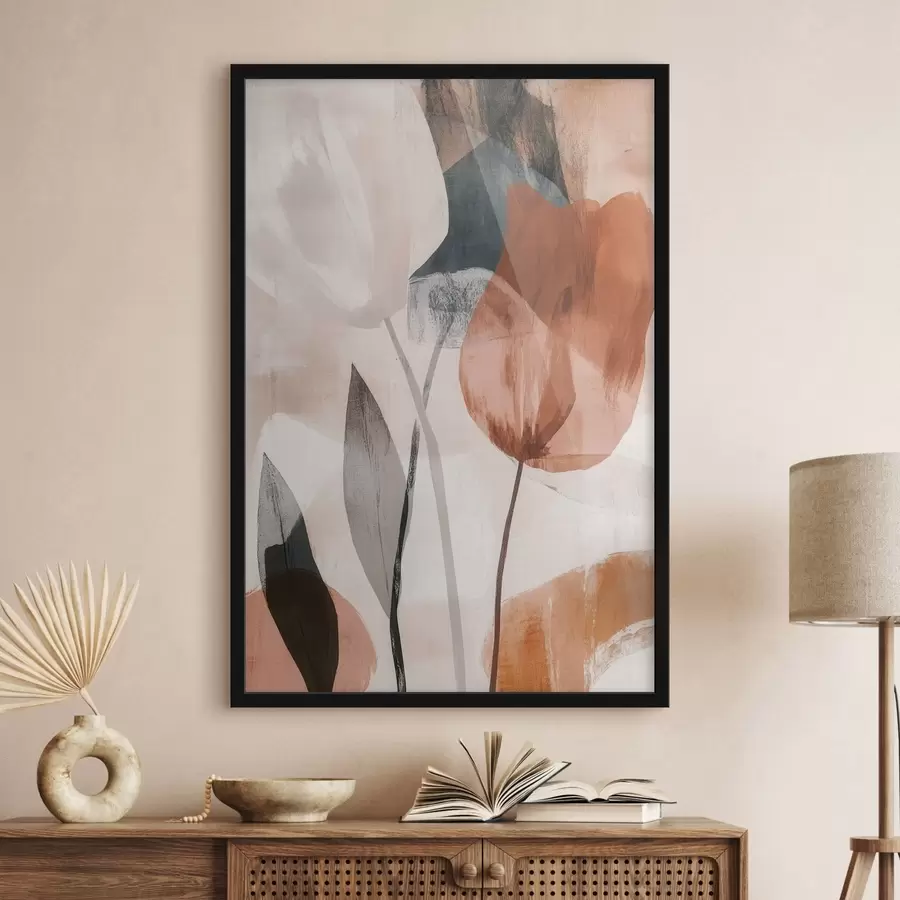 Fotobehang Abstracte bloemen f48715